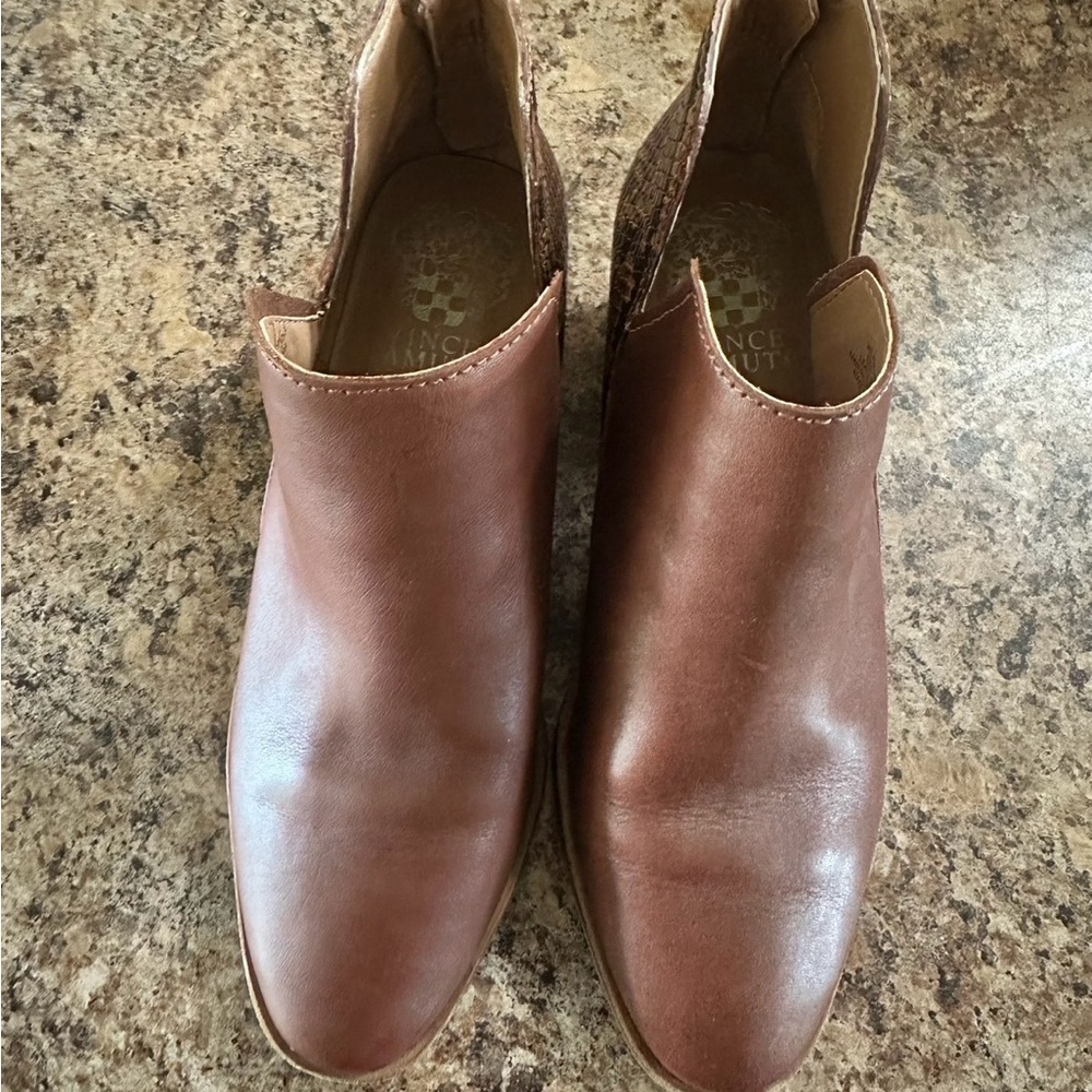 Vince Camuto Brown Ankle Booties